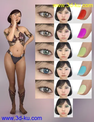 3D打印模型Sakiya for Genesis 8 Female的图片