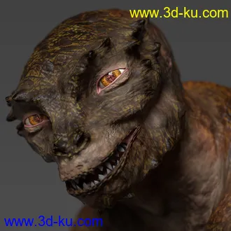 3D打印模型Saurian HD for Genesis 8 Male的图片