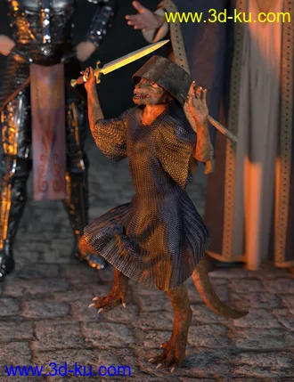 3D打印模型Saurian HD for Genesis 8 Male的图片