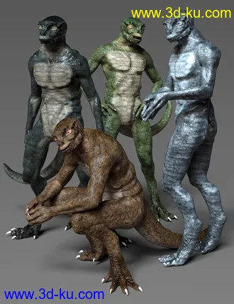 3D打印模型Saurian HD for Genesis 8 Male的图片