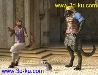 3D打印模型Saurian HD for Genesis 8 Male的图片