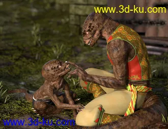 3D打印模型Saurian HD for Genesis 8 Male的图片