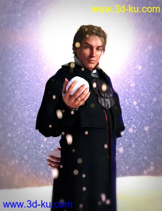 3D打印模型SBibb Snowball Fight Props and Poses for Genesis 8 and 8.1的图片