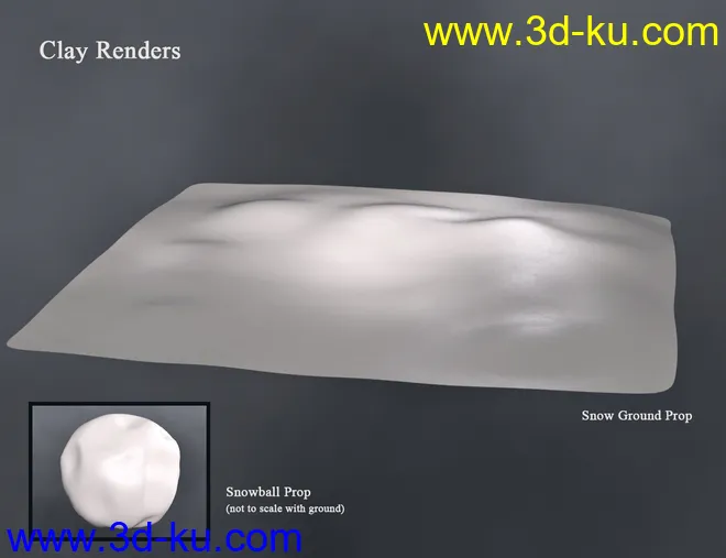SBibb Snowball Fight Props and Poses for Genesis 8 and 8.1模型的图片7