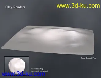 3D打印模型SBibb Snowball Fight Props and Poses for Genesis 8 and 8.1的图片