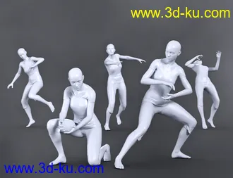 3D打印模型SBibb Snowball Fight Props and Poses for Genesis 8 and 8.1的图片