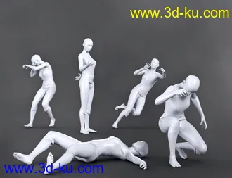 3D打印模型SBibb Snowball Fight Props and Poses for Genesis 8 and 8.1的图片