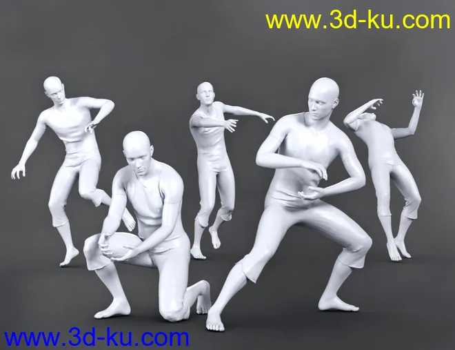 SBibb Snowball Fight Props and Poses for Genesis 8 and 8.1模型的图片10