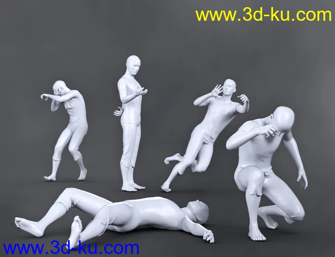 SBibb Snowball Fight Props and Poses for Genesis 8 and 8.1模型的图片11