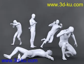 3D打印模型SBibb Snowball Fight Props and Poses for Genesis 8 and 8.1的图片