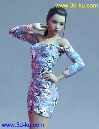3D打印模型Scarlett for Genesis 8 Female的图片