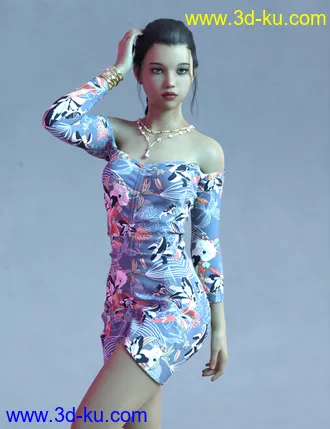 3D打印模型Scarlett for Genesis 8 Female的图片