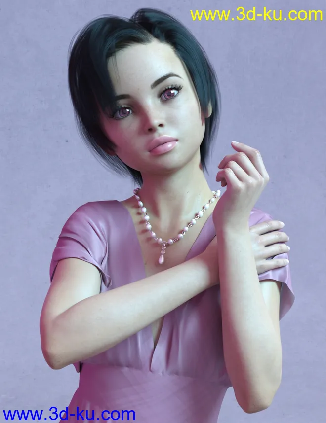 Scarlett Teen for Genesis 8 Female模型的图片2