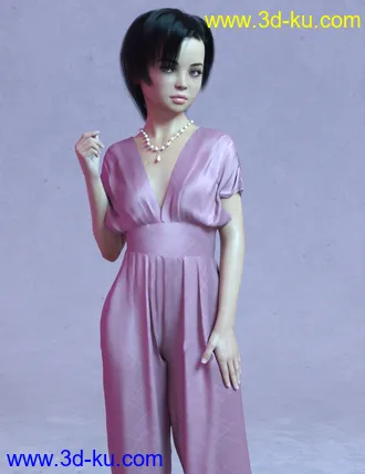 3D打印模型Scarlett Teen for Genesis 8 Female的图片