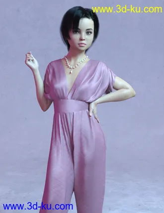 3D打印模型Scarlett Teen for Genesis 8 Female的图片