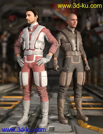 3D打印模型Sci-Fi Mechanic Outfit for Genesis 8.1 Males的图片