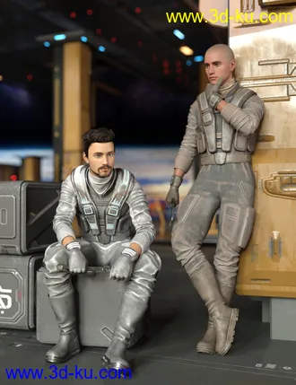 3D打印模型Sci-Fi Mechanic Outfit for Genesis 8.1 Males的图片