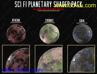 3D打印模型Sci-Fi Planetary Props and Shader Pack的图片