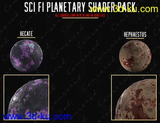 3D打印模型Sci-Fi Planetary Props and Shader Pack的图片