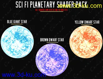3D打印模型Sci-Fi Planetary Props and Shader Pack的图片