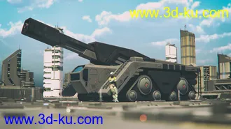 3D打印模型Sci-fi Tank PL250的图片