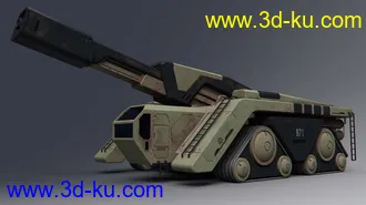 3D打印模型Sci-fi Tank PL250的图片