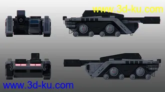 3D打印模型Sci-fi Tank PL250的图片