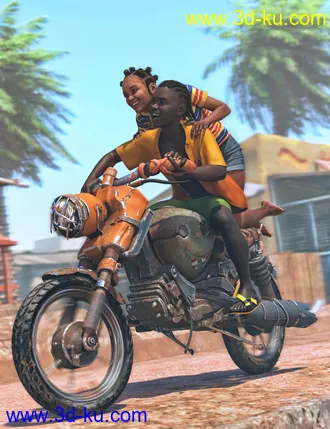 3D打印模型Scrappy Motorcycle的图片