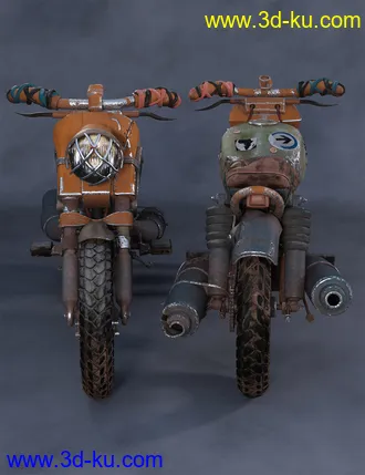 3D打印模型Scrappy Motorcycle的图片