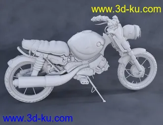 3D打印模型Scrappy Motorcycle的图片