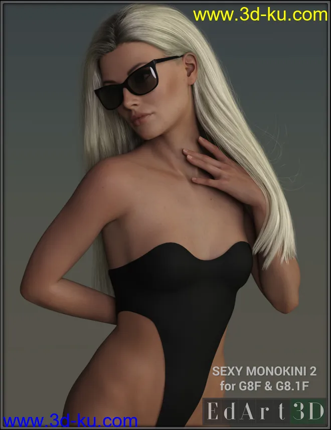 Sexy Monokini 2 for G8 and G8.1 Females模型的图片1