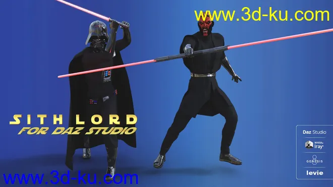 Sith Lord For Daz Studio Genesis 8 and 8.1 Male模型的图片1