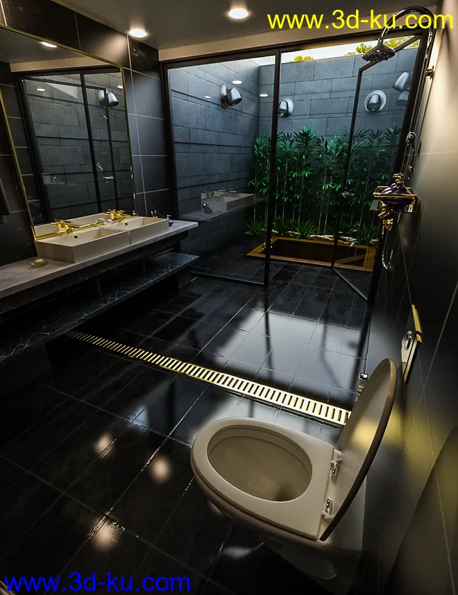 Skylight Bath模型的图片1