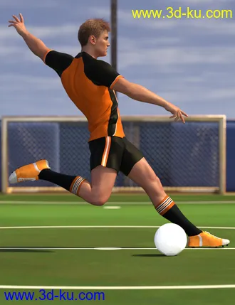 3D打印模型Soccer Poses for Genesis 8 and Genesis 8.1 Male的图片