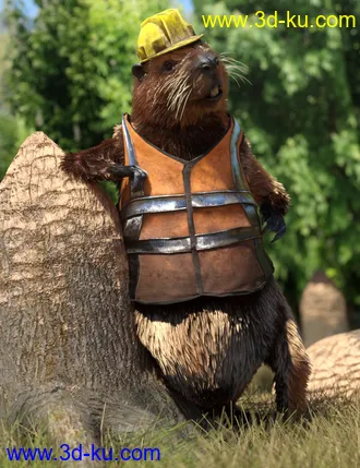 3D打印模型Storybook Beaver for Genesis 8.1 Males的图片