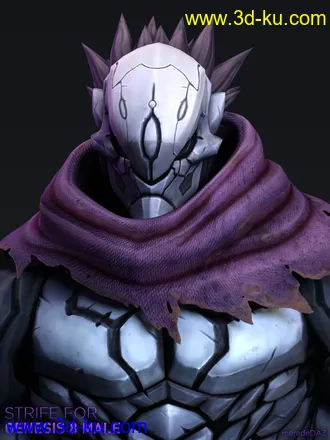 3D打印模型Strife for Genesis 8 and 8.1 Male的图片