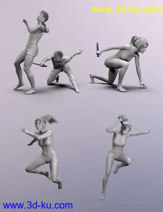 3D打印模型Strike from the Shadows poses for Genesis 8 and 8.1的图片