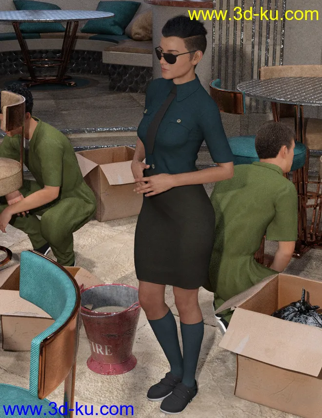 Strikt Outfit for Genesis 8 Female(s)模型的图片2