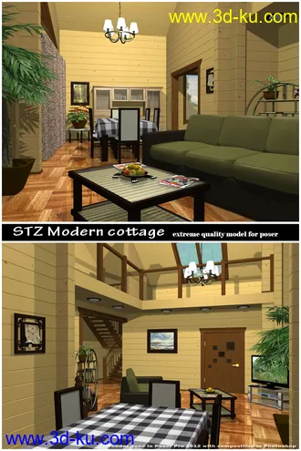 3D打印模型STZ Modern cottage的图片