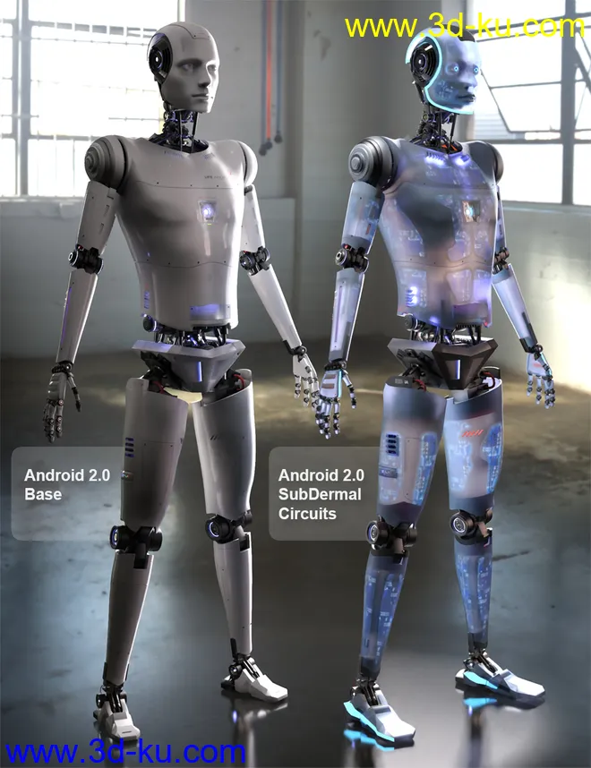 SubDermal Circuits for LIFE Android 2.0 Male and Genesis 8 and 8.1 Male模型的图片4