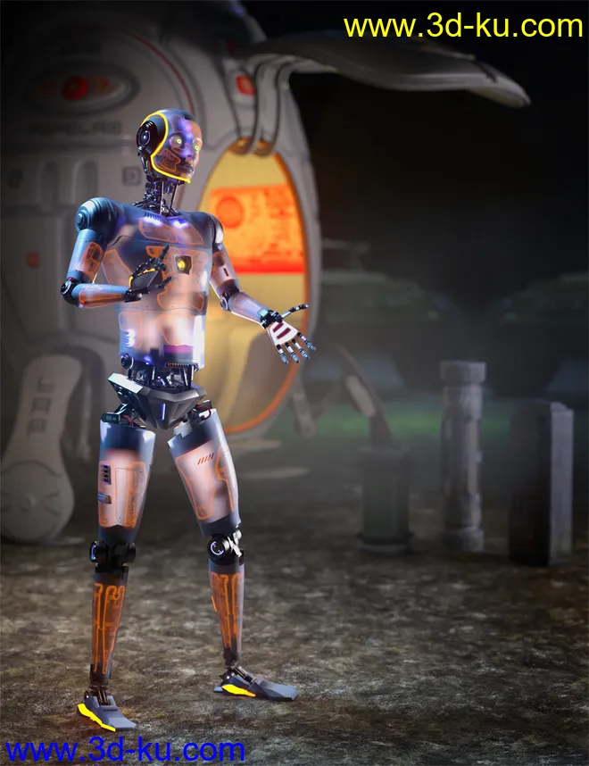 SubDermal Circuits for LIFE Android 2.0 Male and Genesis 8 and 8.1 Male模型的图片6