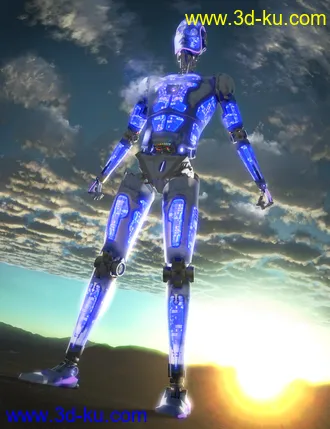 3D打印模型SubDermal Circuits for LIFE Android 2.0 Male and Genesis 8 and 8.1 Male的图片