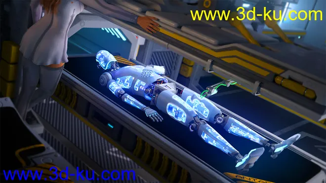 SubDermal Circuits for LIFE Android 2.0 Male and Genesis 8 and 8.1 Male模型的图片10