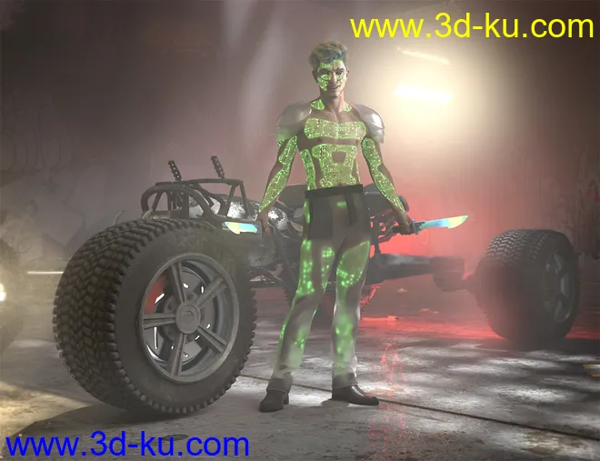 SubDermal Circuits for LIFE Android 2.0 Male and Genesis 8 and 8.1 Male模型的图片11