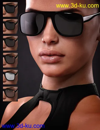 3D打印模型Sunglasses Bundle for Genesis 8 and 8.1 Males and Females的图片