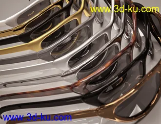 3D打印模型Sunglasses Bundle for Genesis 8 and 8.1 Males and Females的图片