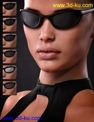3D打印模型Sunglasses Bundle for Genesis 8 and 8.1 Males and Females的图片