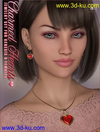 3D打印模型SVs Charmed Hearts Jewelry Set的图片
