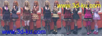 3D打印模型Sweet Chaoz Outfit Textures的图片