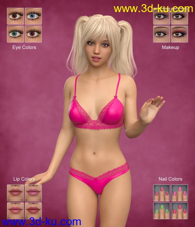 Taylor Teen For Genesis 8 Female模型的图片1